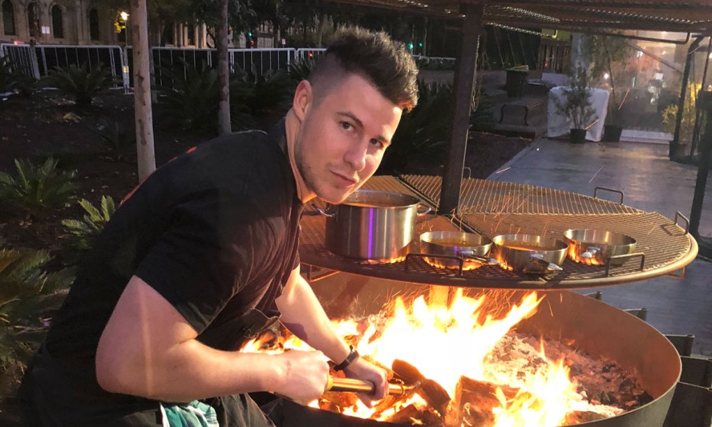 Max Sharrad representing Shōbōsho at Tasting Australia.