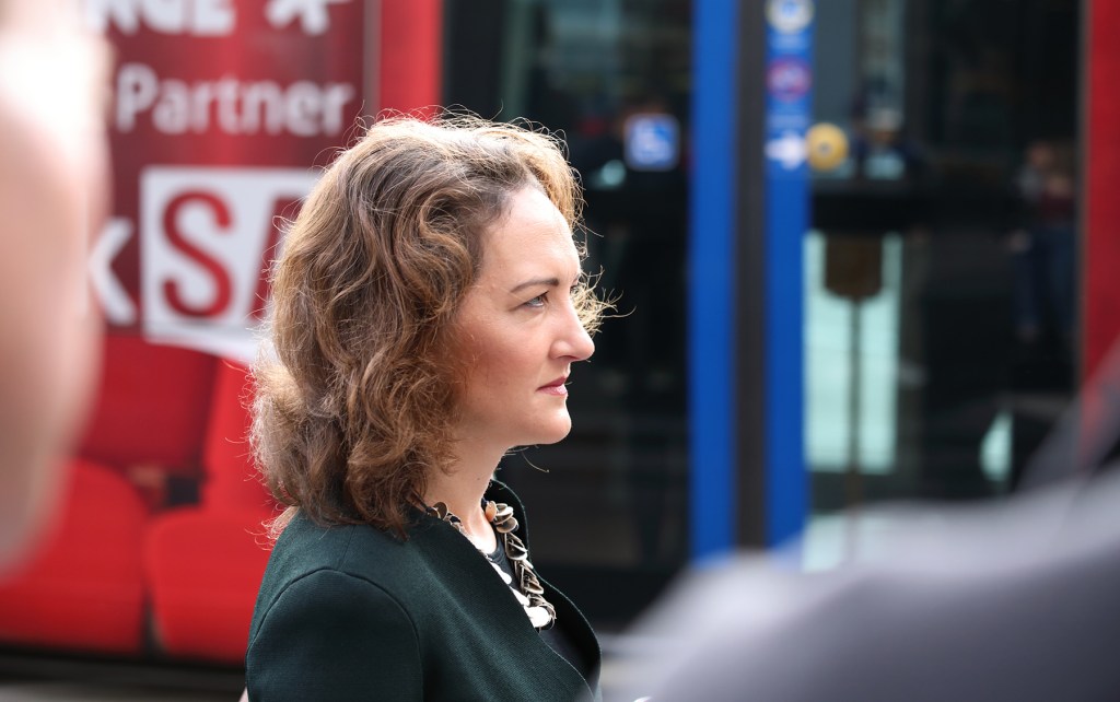 Georgina Downer after today's declaration of the poll. Photo: Tony Lewis / InDaily