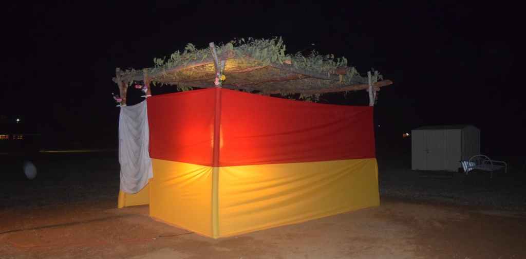 A bough shelter made for the funeral of W. Willika in the remote Northern Territory community of Barunga. Photo: Claire Smith