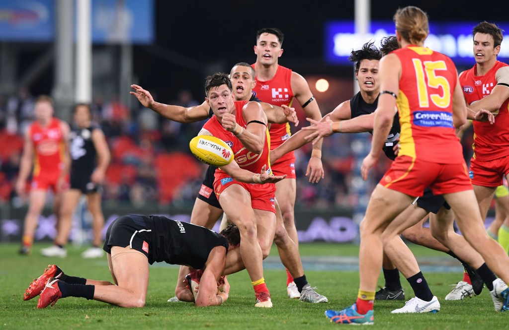 Cellar dwellers Gold Coast and Carlton will get special access to state league talent. Photo: AAP/Dave Hunt