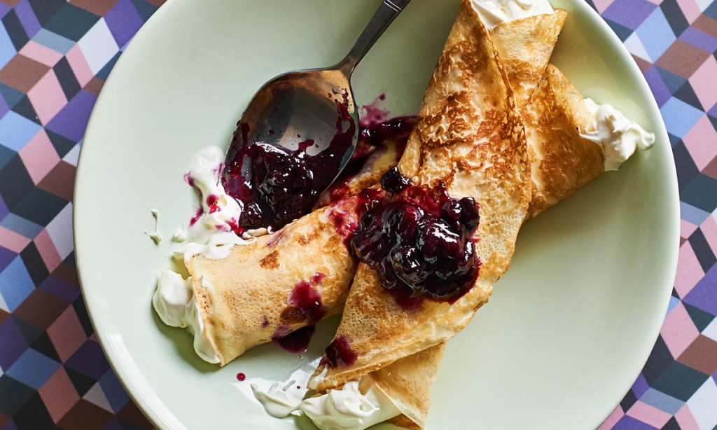 Thumbnail for Mascarpone Cream Blueberry Blintz