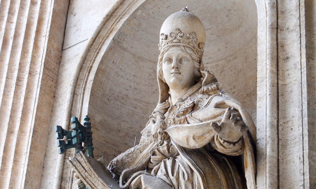 A statue in Rome supposedly of Popess (or Papess) Johanna. (Photo: supplied)