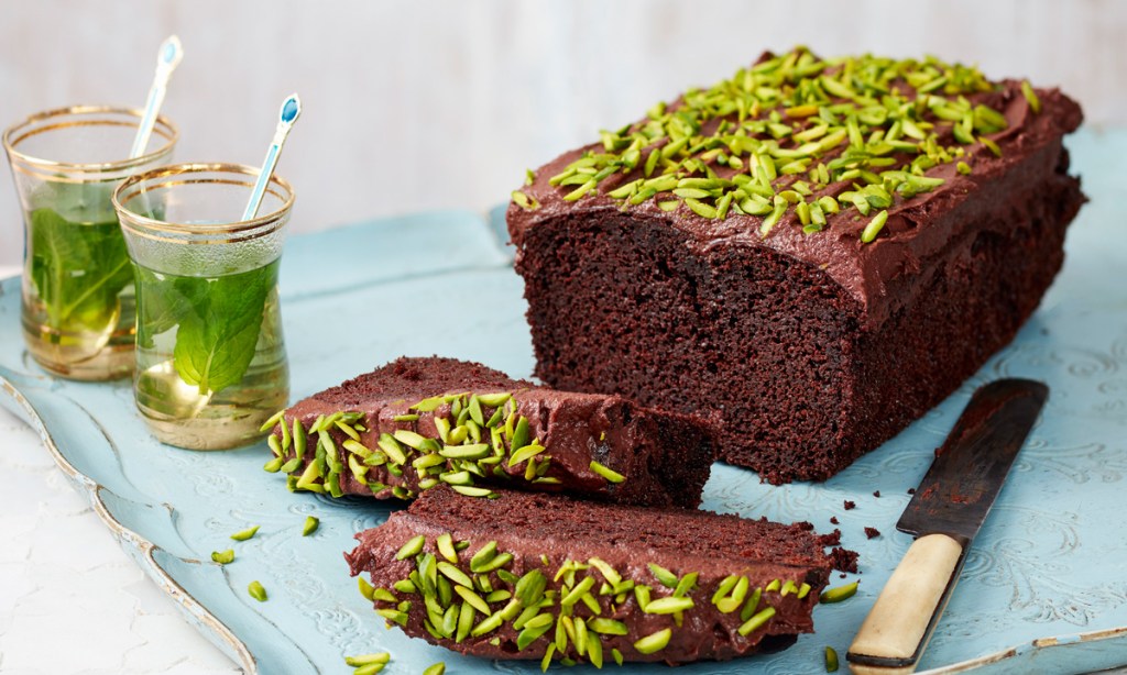 Thumbnail for Chocolate and Labneh Cake with Slivered Pistachios
