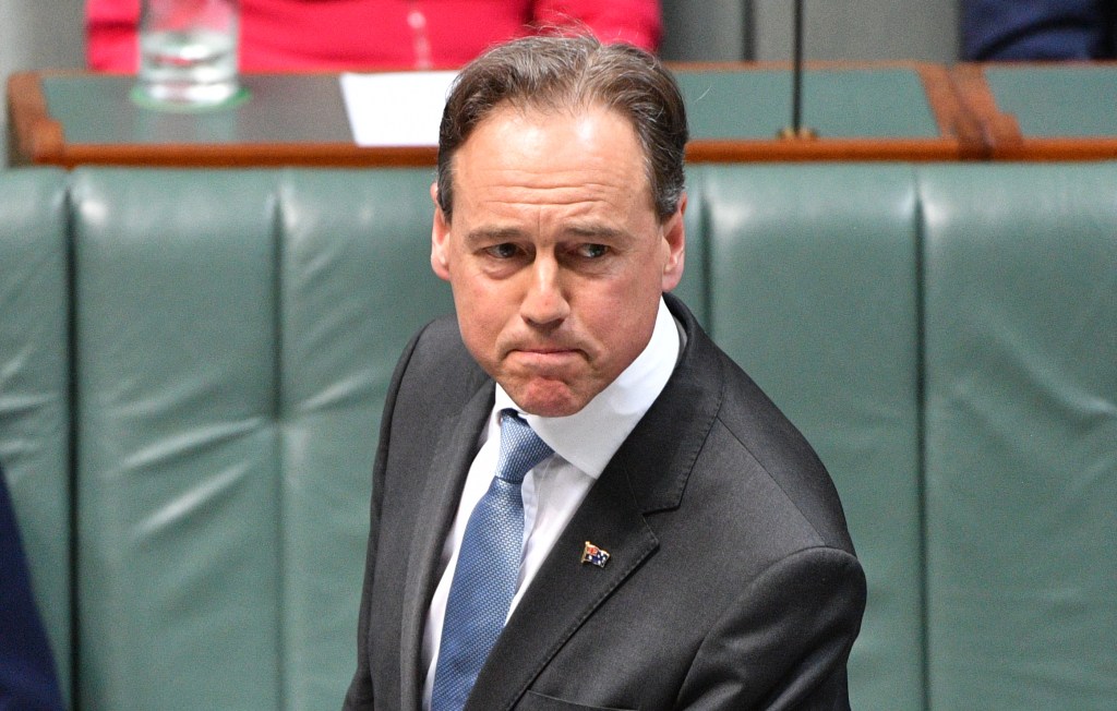 Minister for Health Greg Hunt. Photo: AAP/Mick Tsikas