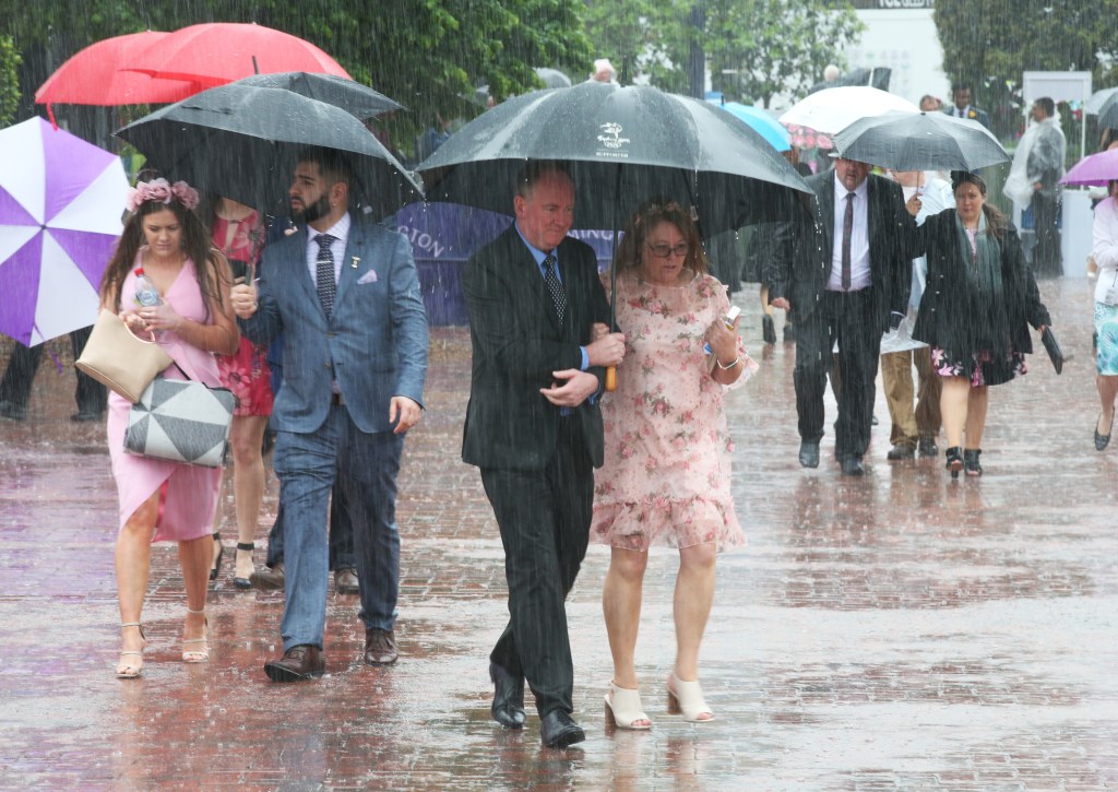Thumbnail for Melbourne drenched ahead of Cup