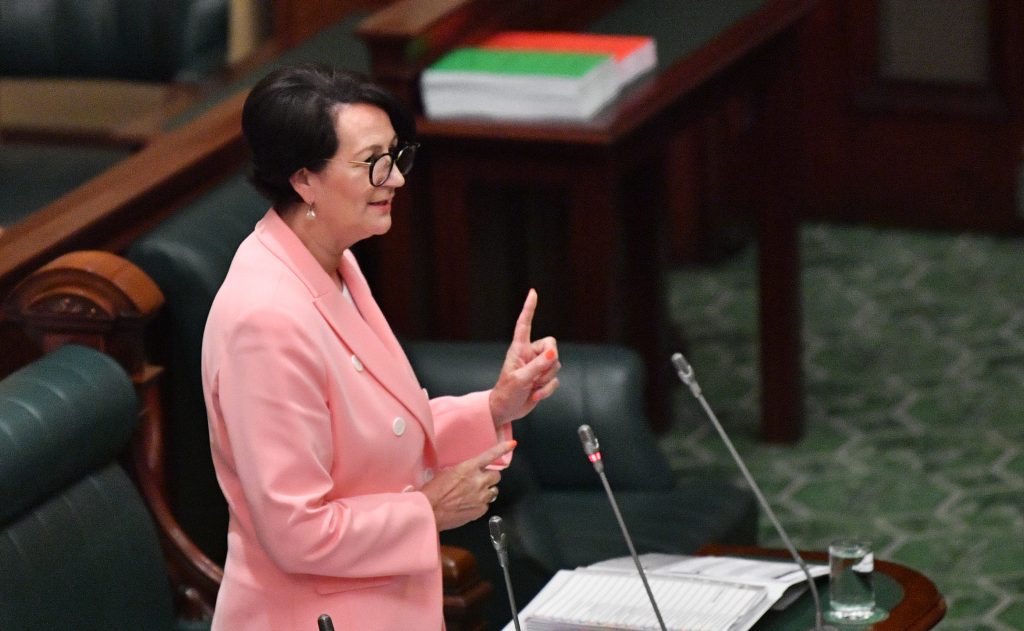 Attorney-General Vickie Chapman in Parliament. Photo: AAP/David Mariuz