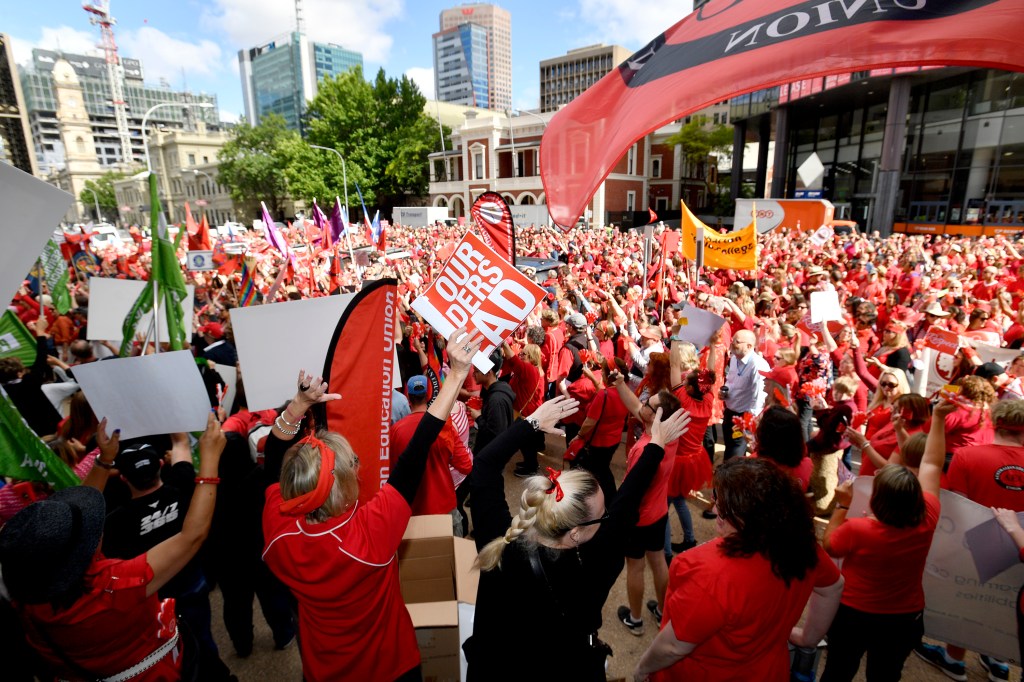 Thumbnail for Thousands of striking teachers urged to continue fight