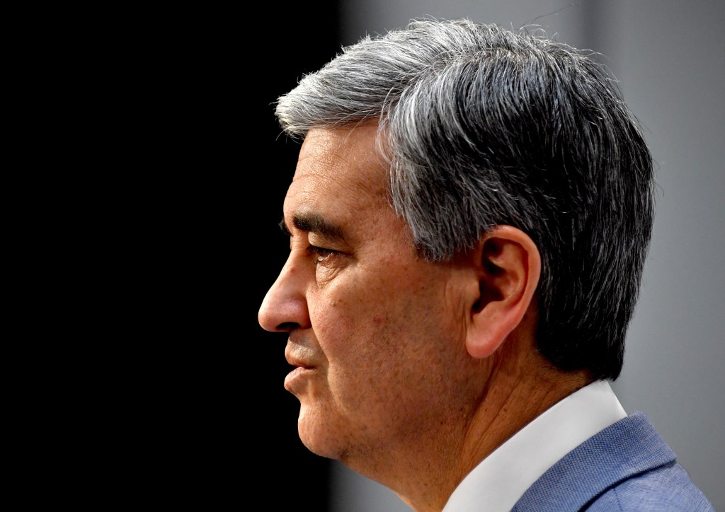 SA Treasurer Rob Lucas delivering last week's mid-year budget review. Photo: Sam Wundke / AAP