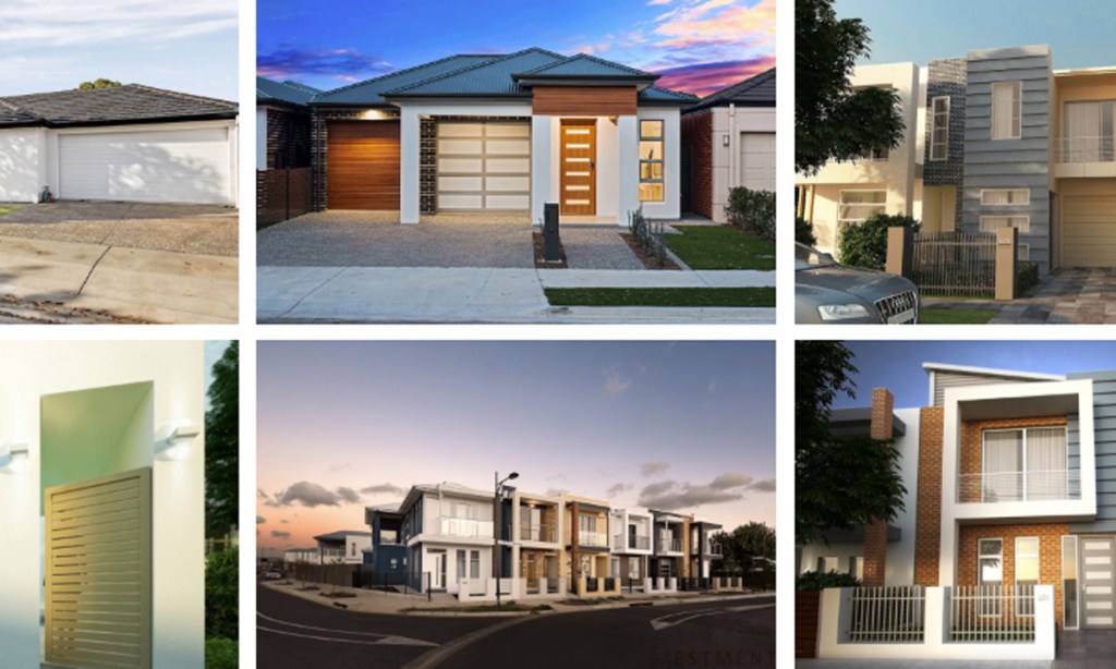 Images of OAS Group houses published on the company's website.