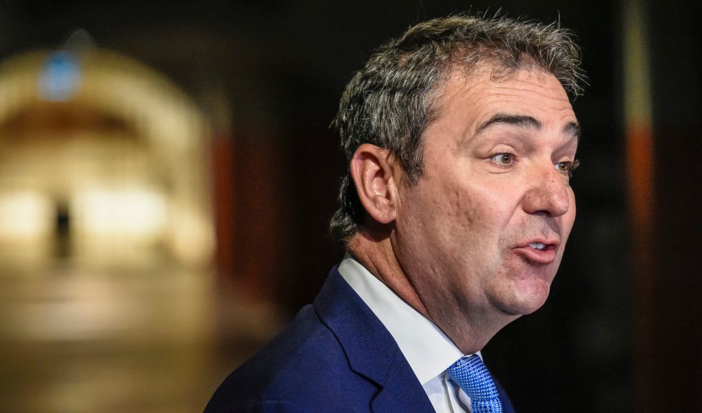 TALKING TECH: Steven Marshall. Photo: Roy VanDerVegt / AAP