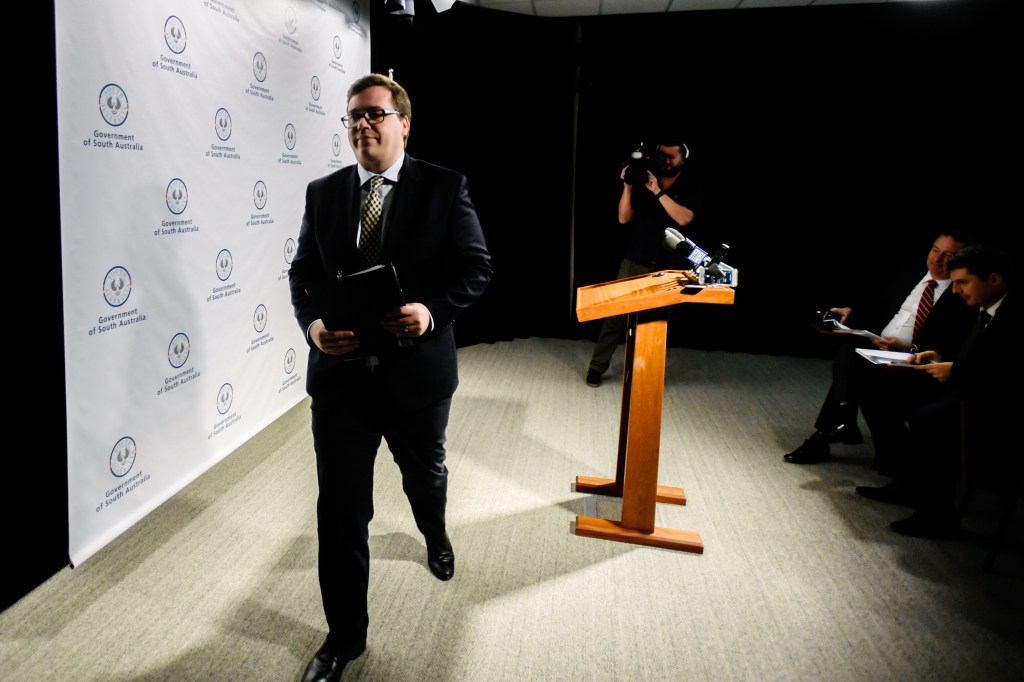 Education Minister John Gardner was in hot water last week over a sudden change to city school zones. Photo: AAP/Morgan Sette