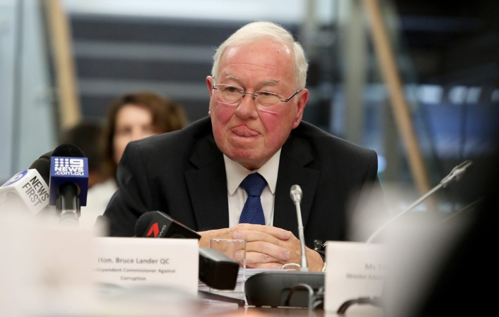 Independent Commissioner Against Corruption Bruce Lander. Photo: Kelly Barnes / AAP
