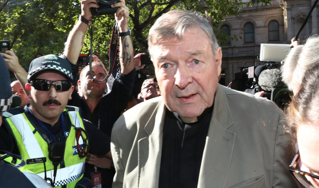 Prosecutors have dropped more than a dozen charges against reporters and media companies over their coverage of Cardinal George Pell's sex abuse convictions Photo: AAP/David Crosling