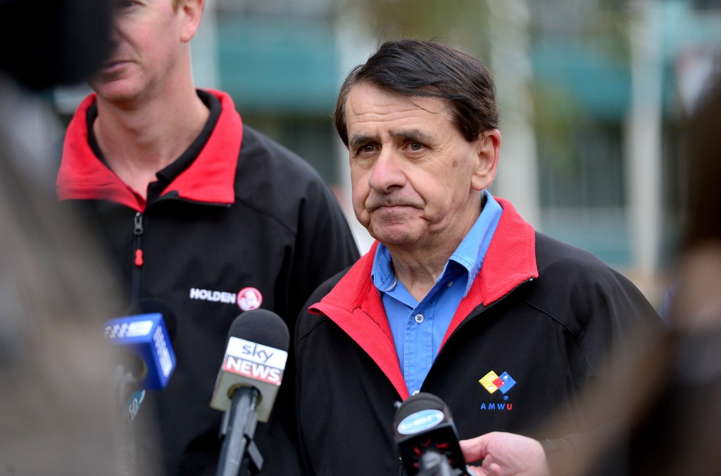 Outgoing veteran AMWU State Secretary John Camillo. Photo: Mark Brake / AAP