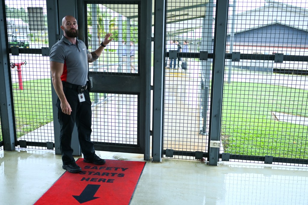 Inside Christmas Island detention centre. Photo: AAP Image/Lukas Coch