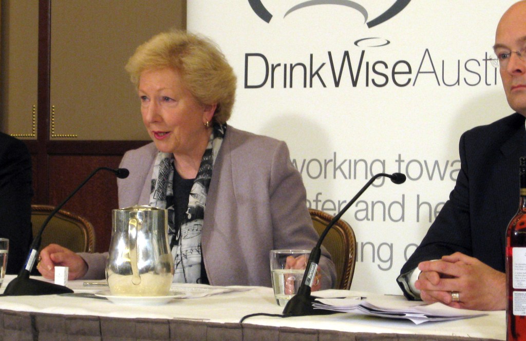 Trish Worth in her post-parliamentary role as chair of DrinkWise. Photo: Alexandra Back / AAP
