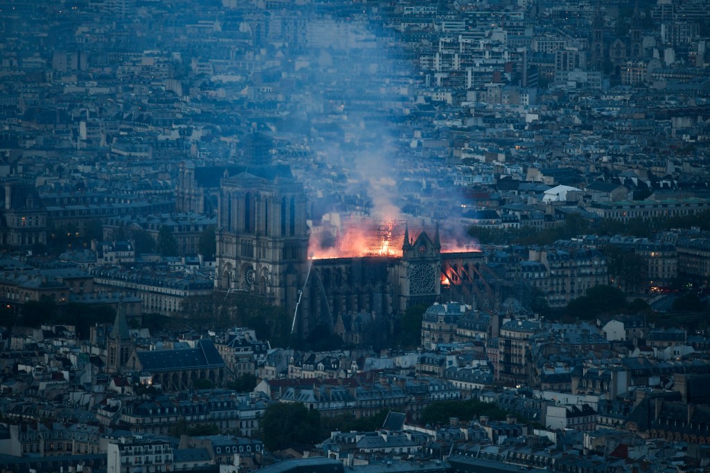 Thumbnail for Tears and prayers as Notre-Dame burns in Paris