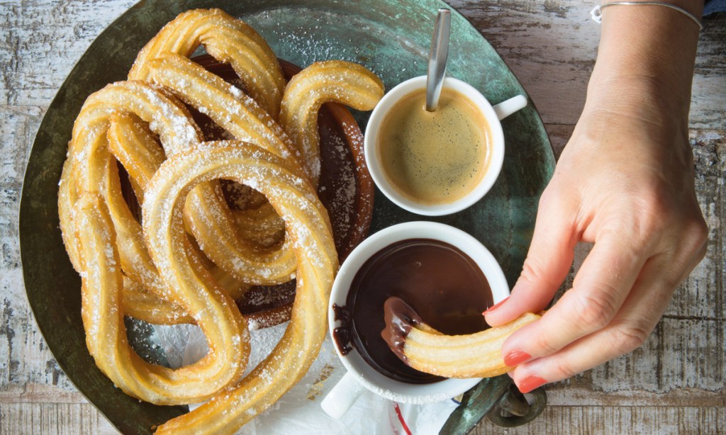 Thumbnail for Churros Malaga with Chocolate Sauce