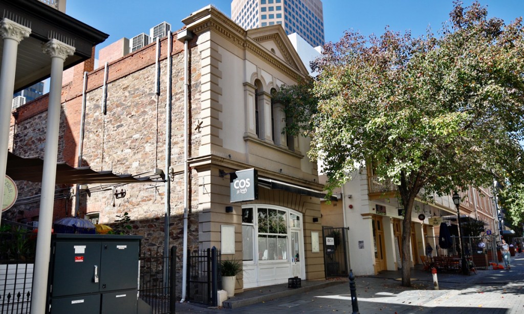 Cos Restaurant on Leigh Street has permanently closed. Photo: Tony Lewis / InDaily