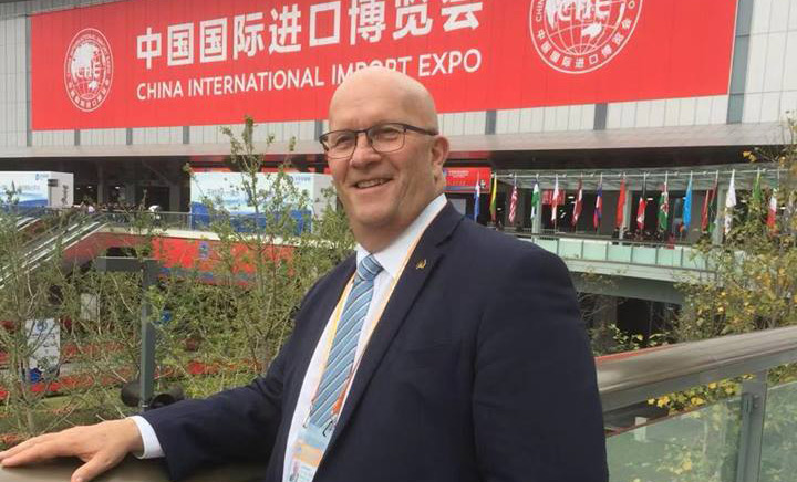 David Ridgway spruiking China investment as minister. Photo: Facebook