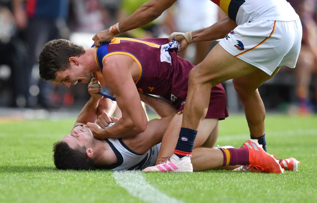 Brad with a Berry on top. Jarrod Berry, to be precise. As his team did something very similar to Adelaide's top four chances. Photo: Darren England / AAP