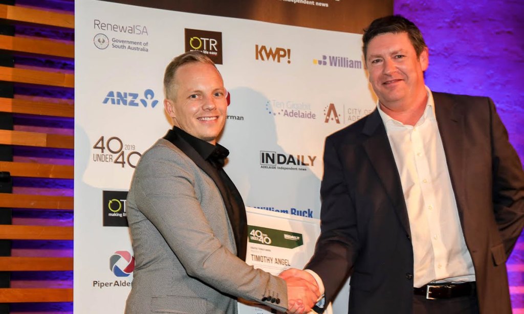 Timothy Angel with David O'Loughlin from KWP!