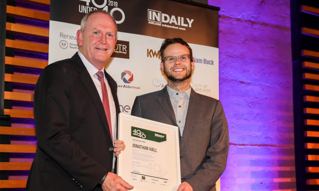 Thumbnail for 40 Under 40 winner of the day: Jonathan Hall