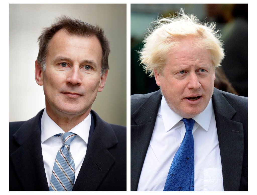 Thumbnail for Race between Boris, Hunt for UK PM
