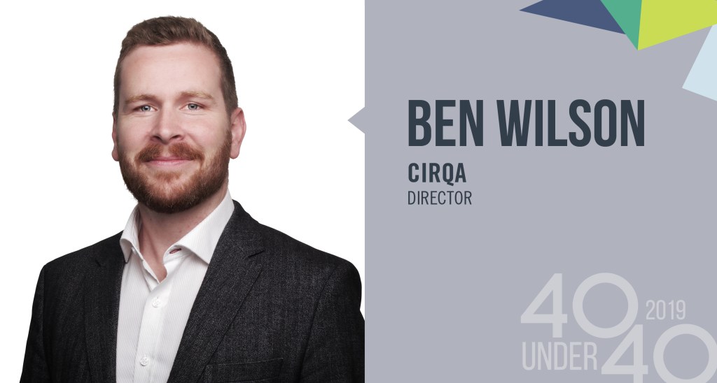 Thumbnail for 40 Under 40 winner of the day: Ben Wilson