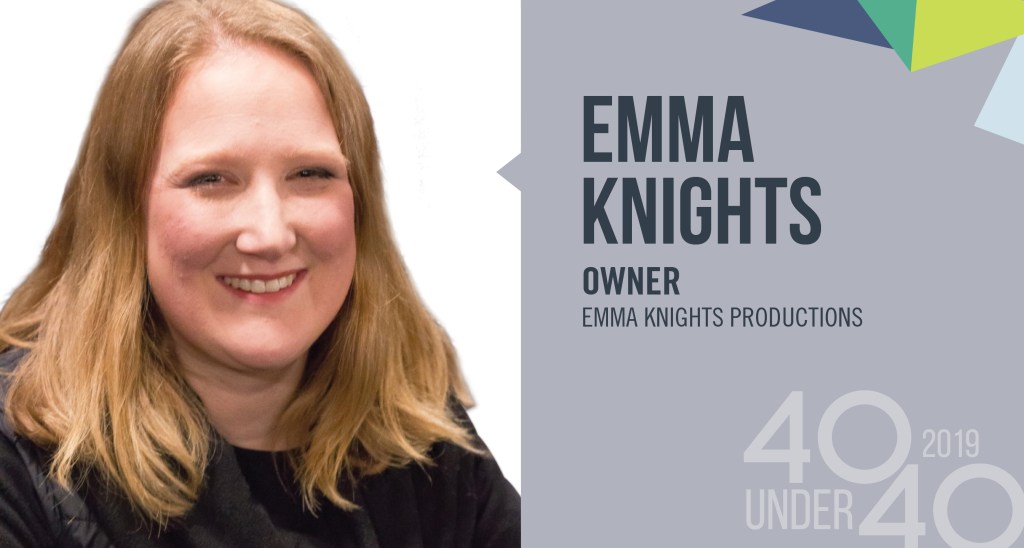 Thumbnail for 40 Under 40 winner of the day: Emma Knights