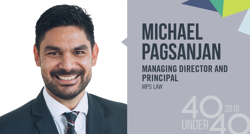 Thumbnail for 40 Under 40 winner of the day: Michael Pagsanjan