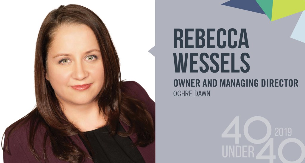 Thumbnail for 40 Under 40 Winner of the day: Rebecca Wessels