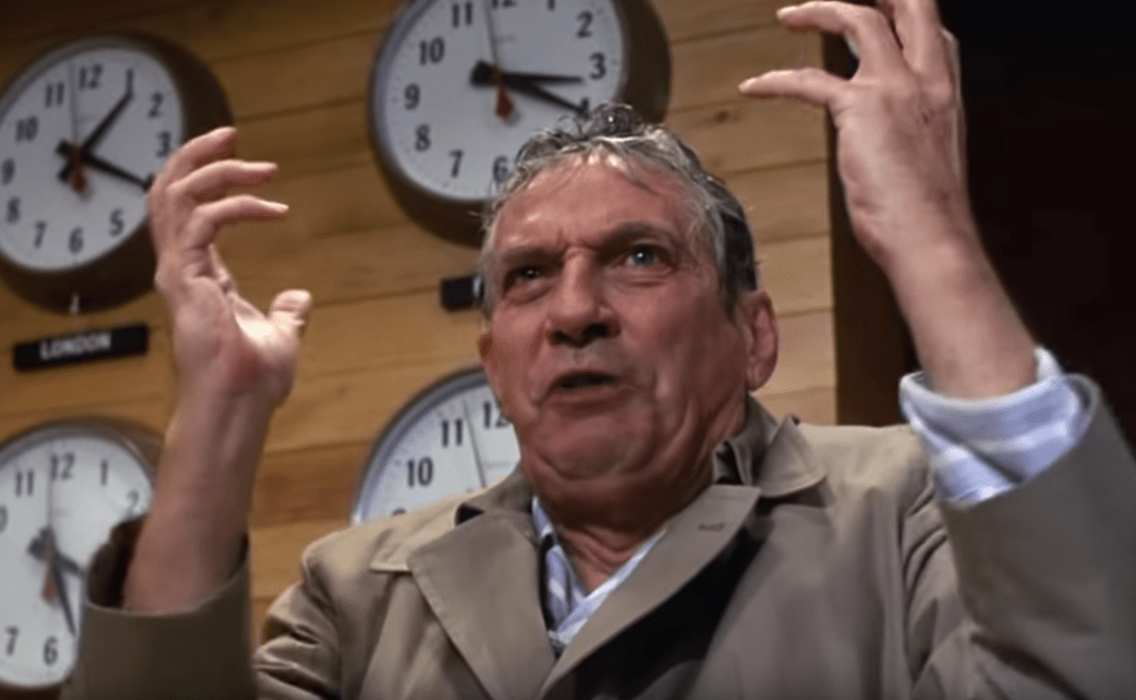 A classic rant from Peter Finch in the film, Network. 