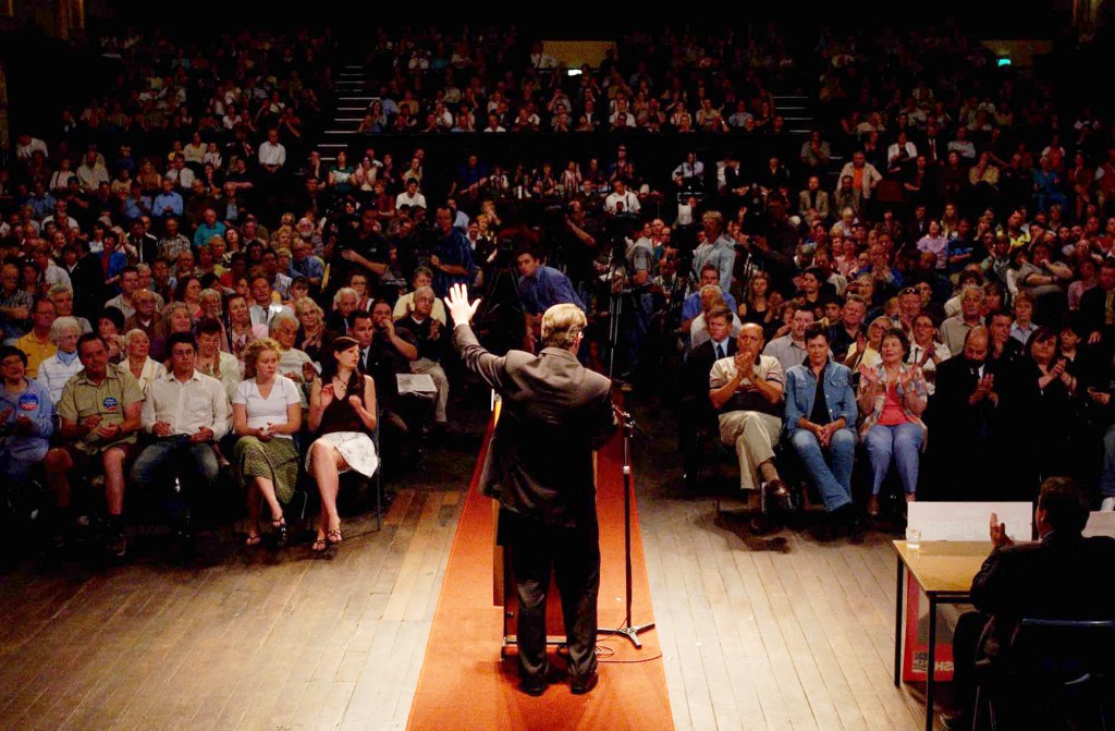 Mark Latham, as Labor leader, campaigning in Adelaide in 2004. Photo: Mick Tsikas / AAP