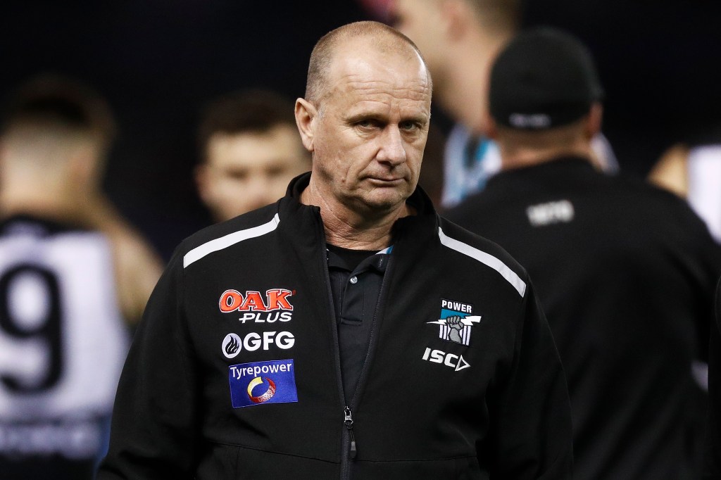 Thumbnail for Port Adelaide’s flagging patience with saviour coach