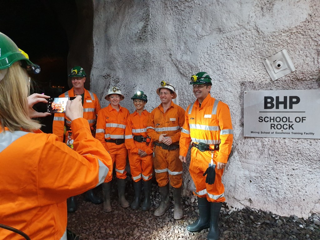 Premier Steven Marshall today opened BHP's School of Rock at Olympic Dam. Photo: Bension Siebert/InDaily
