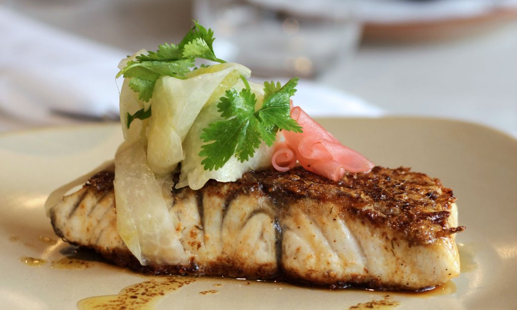 Thumbnail for Barramundi with radish, kohlrabi and coriander