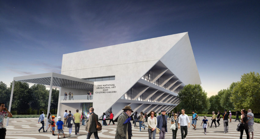 NATIONAL NO MORE: The State Government has removed the word "national" from the title of its Aboriginal Art and Cultures Gallery at Lot Fourteen. Render: Liberal Party SA