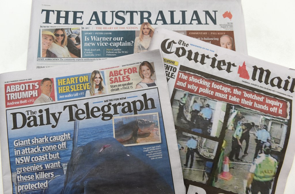 Arthur Sinodinis says a media business model is not to cover issues widely, but in a way to appeal to particular consumers. Photo: AAP/Dan Peled