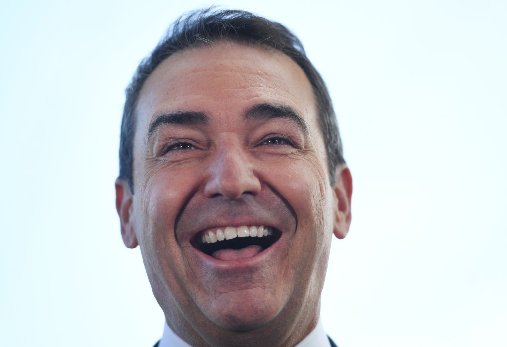 Steven Marshall thinks we have plenty to smile about. Photo: Tracey Nearmy / AAP