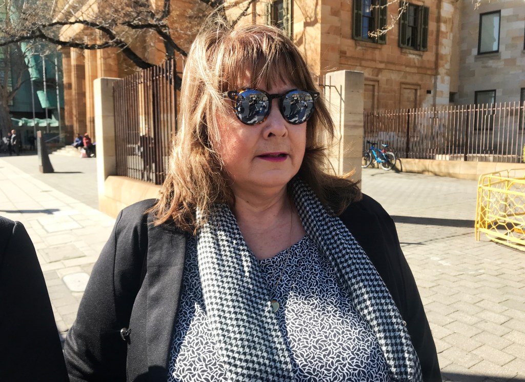 Glenda Ivy Burgess is accused of defrauding Adelaide Brighton while credit manager. Photo: AAP/Kathryn Bermingham 