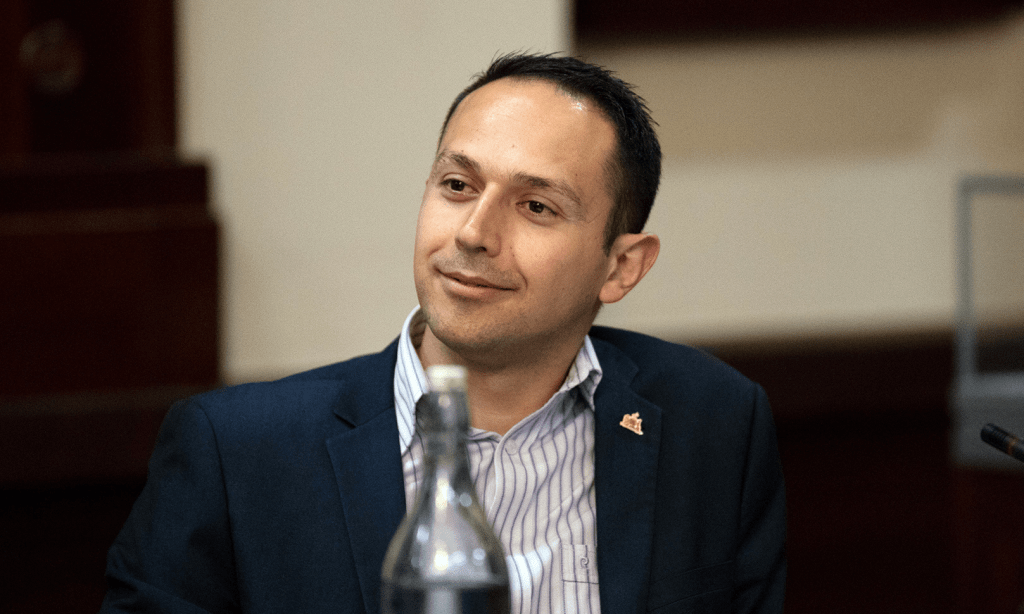 Area councillor and anti-domestic violence campaigner Arman Abrahimzadeh. Photo: Tony Lewis / InDaily