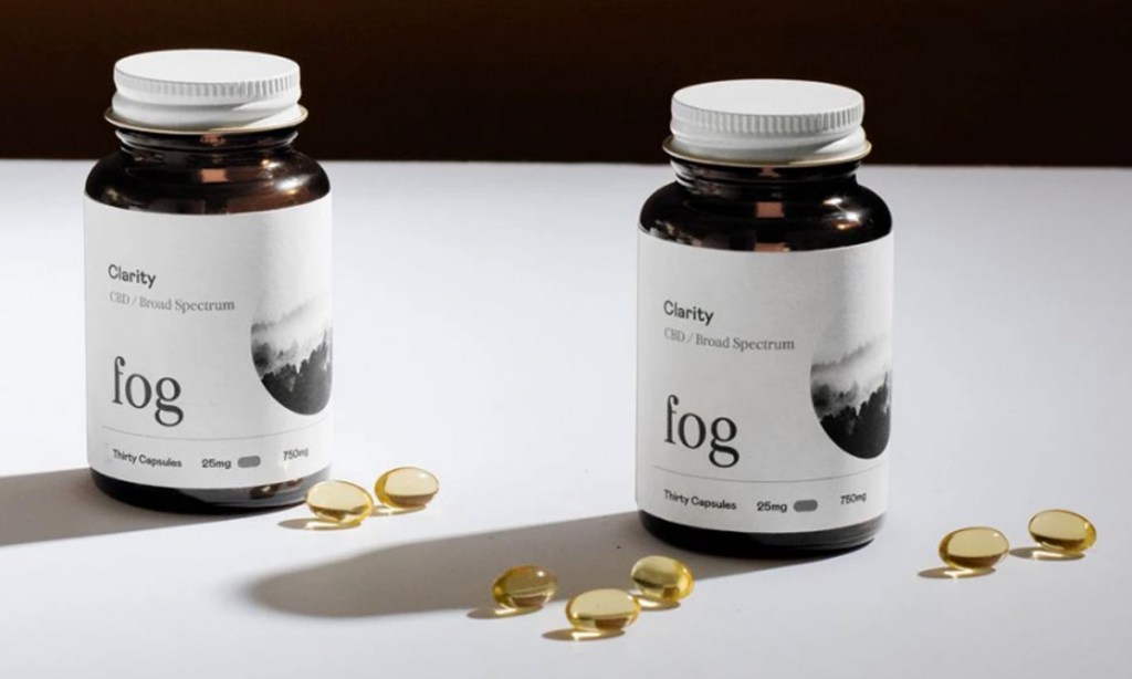 The cannabidoil product for sale on the Fog website. 