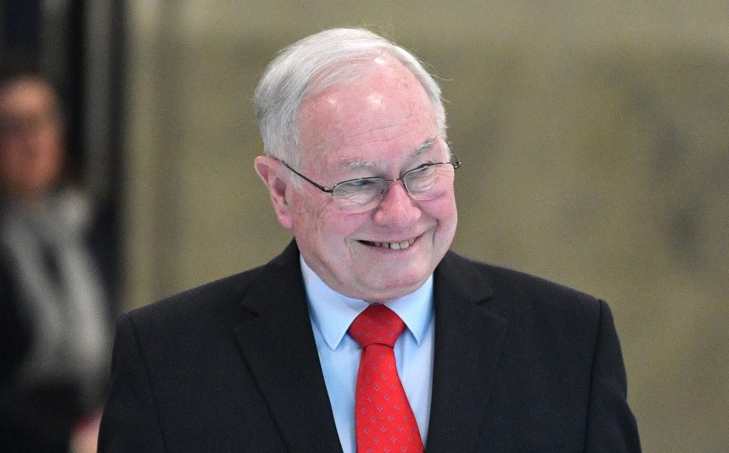 ICAC Commissioner Bruce Lander arriving at last week's media conference. Photo: David Mariuz / AAP