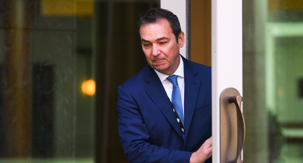 Steven Marshall is again at odds with Bruce Lander. Photo: Lukas Coch / AAP