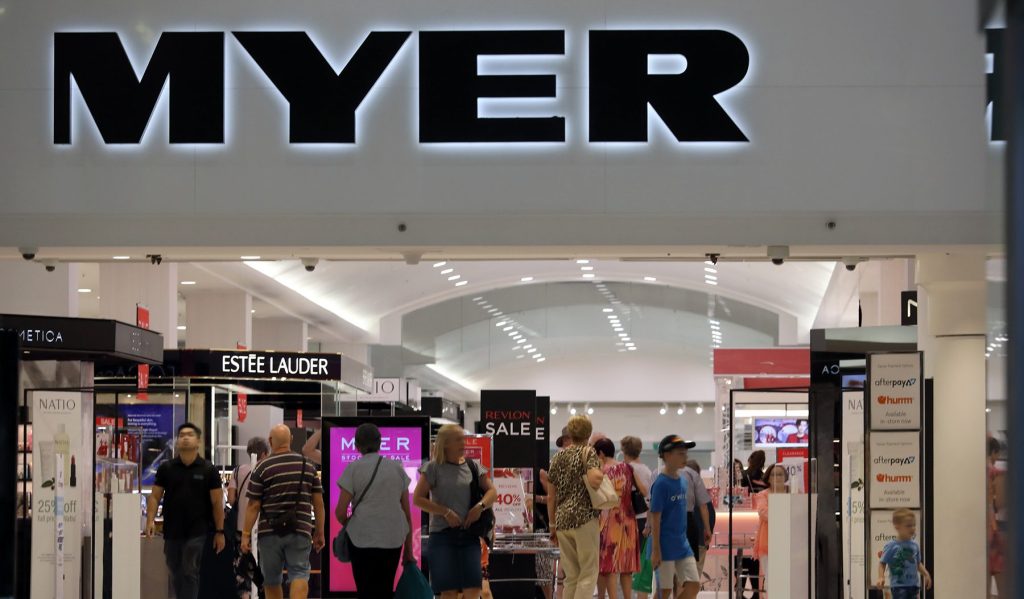 Thumbnail for Myer profits soar as shoppers rush back to department stores