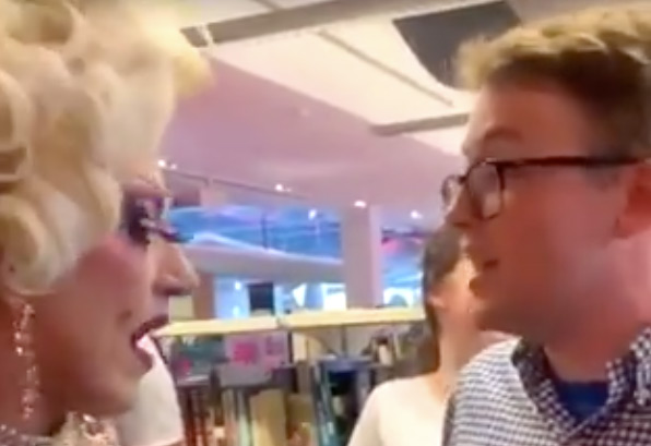 The confrontation was filmed and placed on social media. 