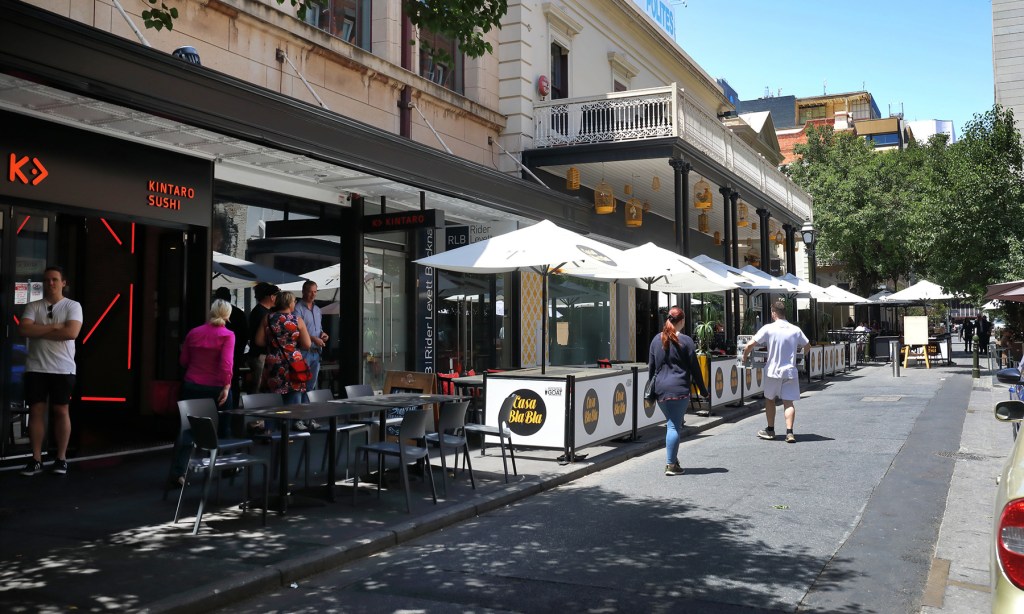 Leigh Street's upgrade has been put on hold. Photo: Tony Lewis/InDaily