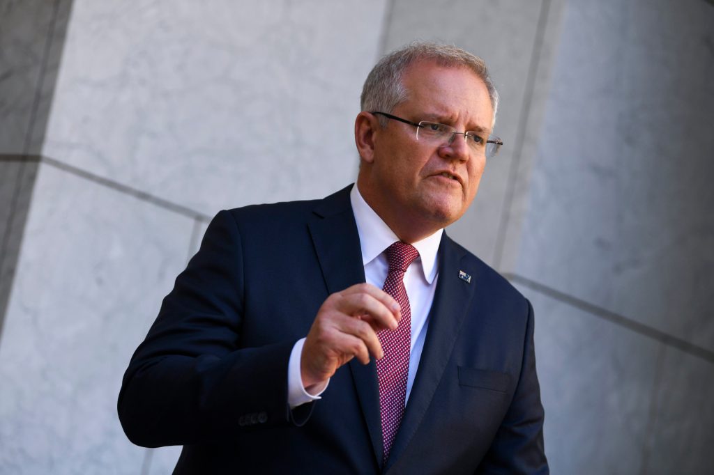 Prime Minister Scott Morrison. Photo: AAP/Lukas Coch