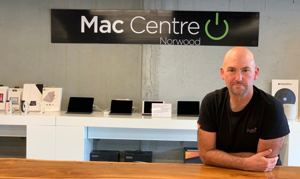Mac Centre Norwood Director Dave Hefford has been run off his feet in recent weeks.